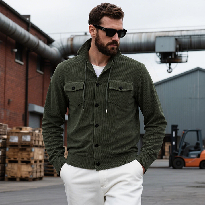 Bruno™ | Giacca in Velluto a Coste con Bottoni