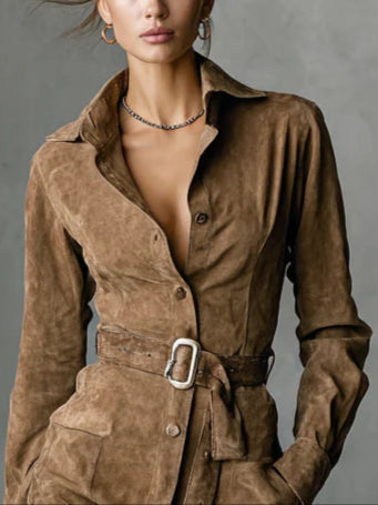 Pia | Abito Midi a Maniche Lunghe