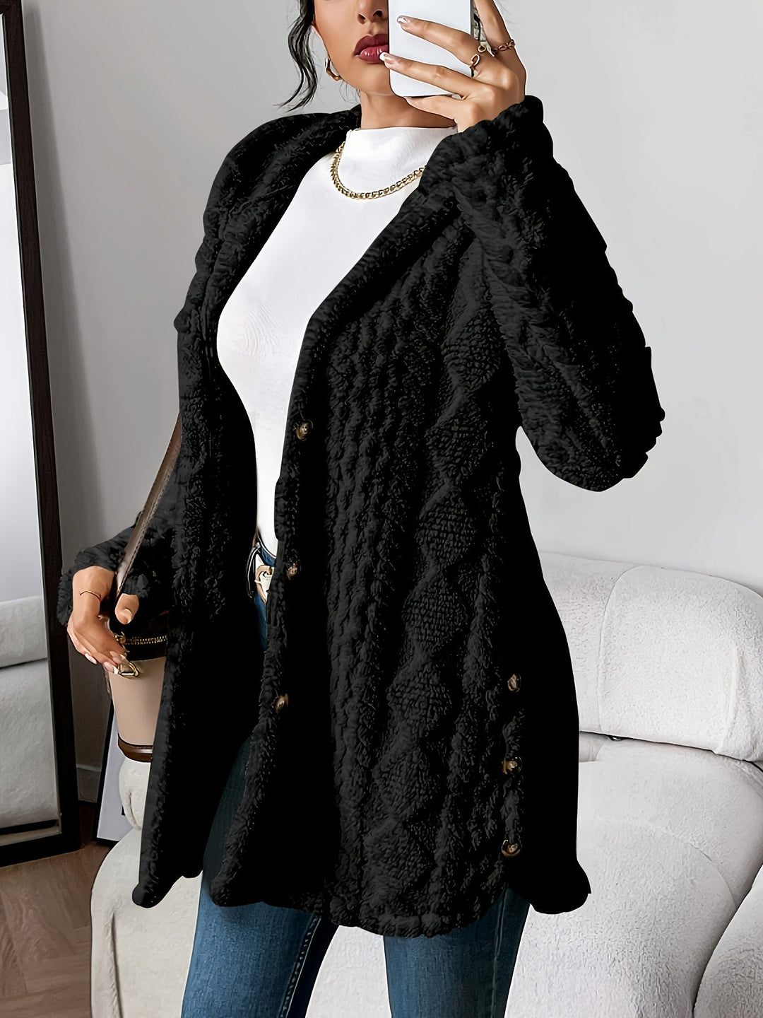 ANGELICA™|CARDIGAN CON CAPPUCCIO